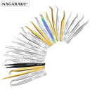Stainless Steel Precision Eyelash Tweezers for Extensions