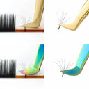 Stainless Steel Precision Eyelash Tweezers for Extensions