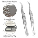 Stainless Steel Precision Eyelash Tweezers for Extensions