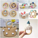 Natural Wood Rings Set for DIY Jewelry Making Crafts