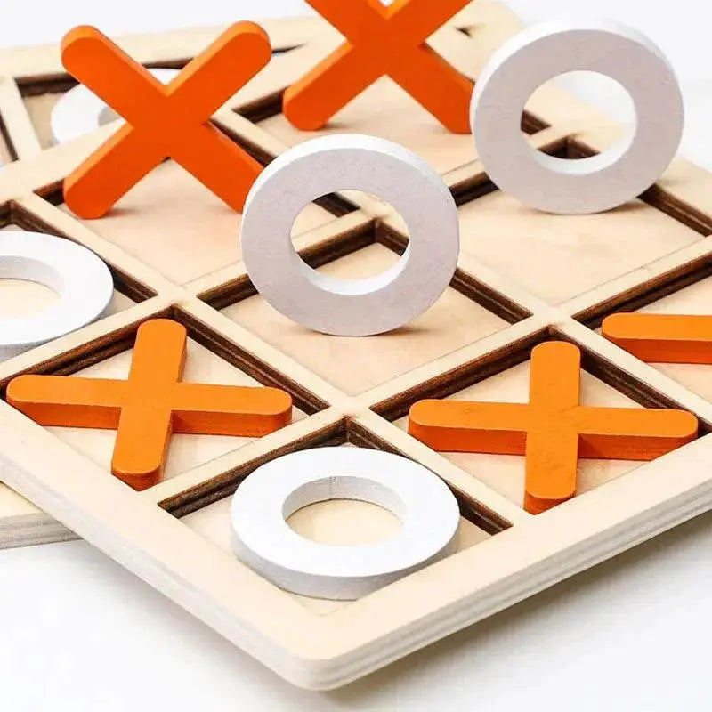 Montessori Wooden Chess Puzzle For Kids Interactive Game