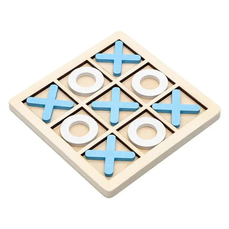 Montessori Wooden Chess Puzzle For Kids Interactive Game