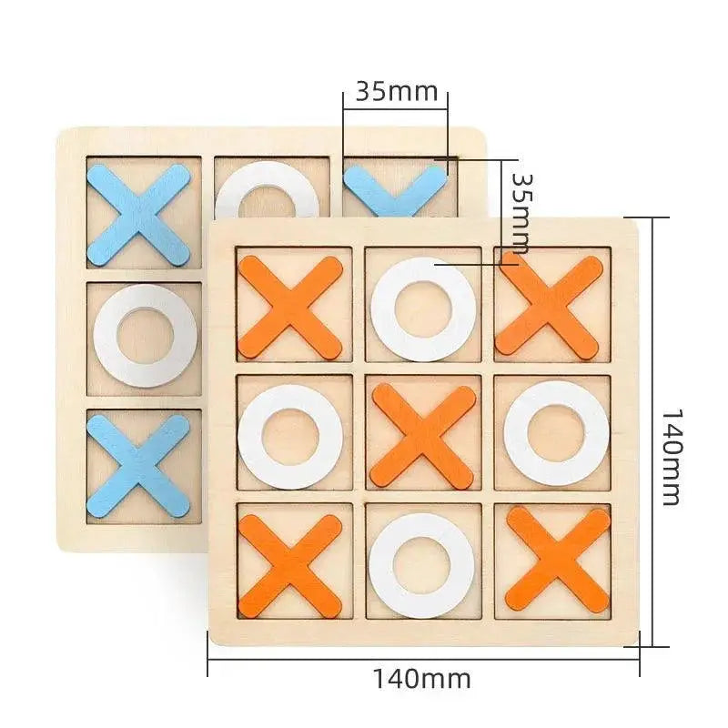 Montessori Wooden Chess Puzzle For Kids Interactive Game