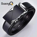 Leather Belt For Men With Auto Buckle