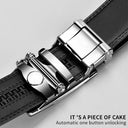 Leather Belt For Men With Auto Buckle