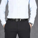 Leather Belt For Men With Auto Buckle