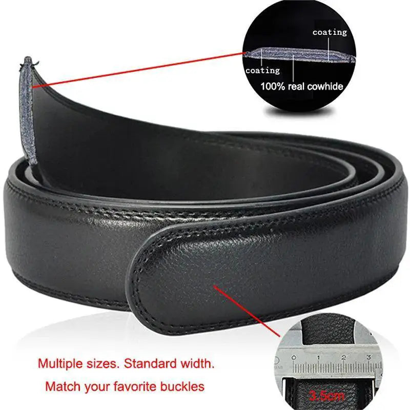 Luxury Automatic Buckle Leather Belt For Stylish Looks
