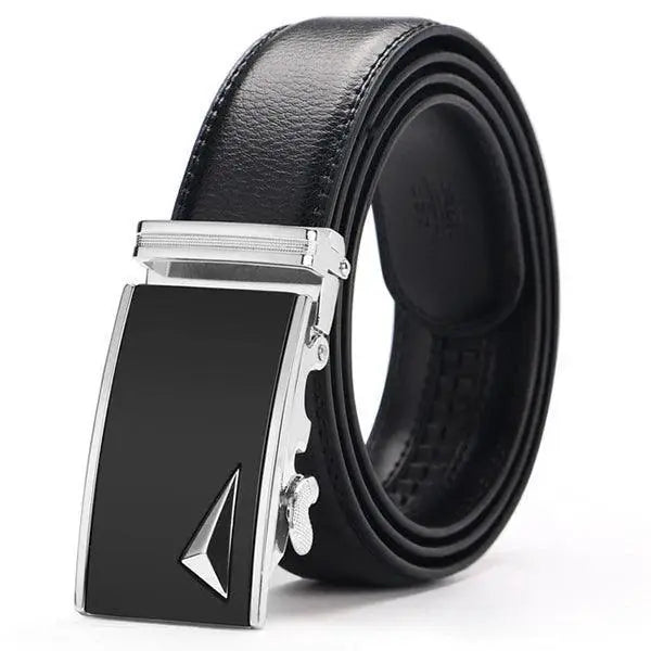 Luxury Automatic Buckle Leather Belt For Stylish Looks
