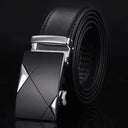 Luxury Automatic Buckle Leather Belt For Stylish Looks