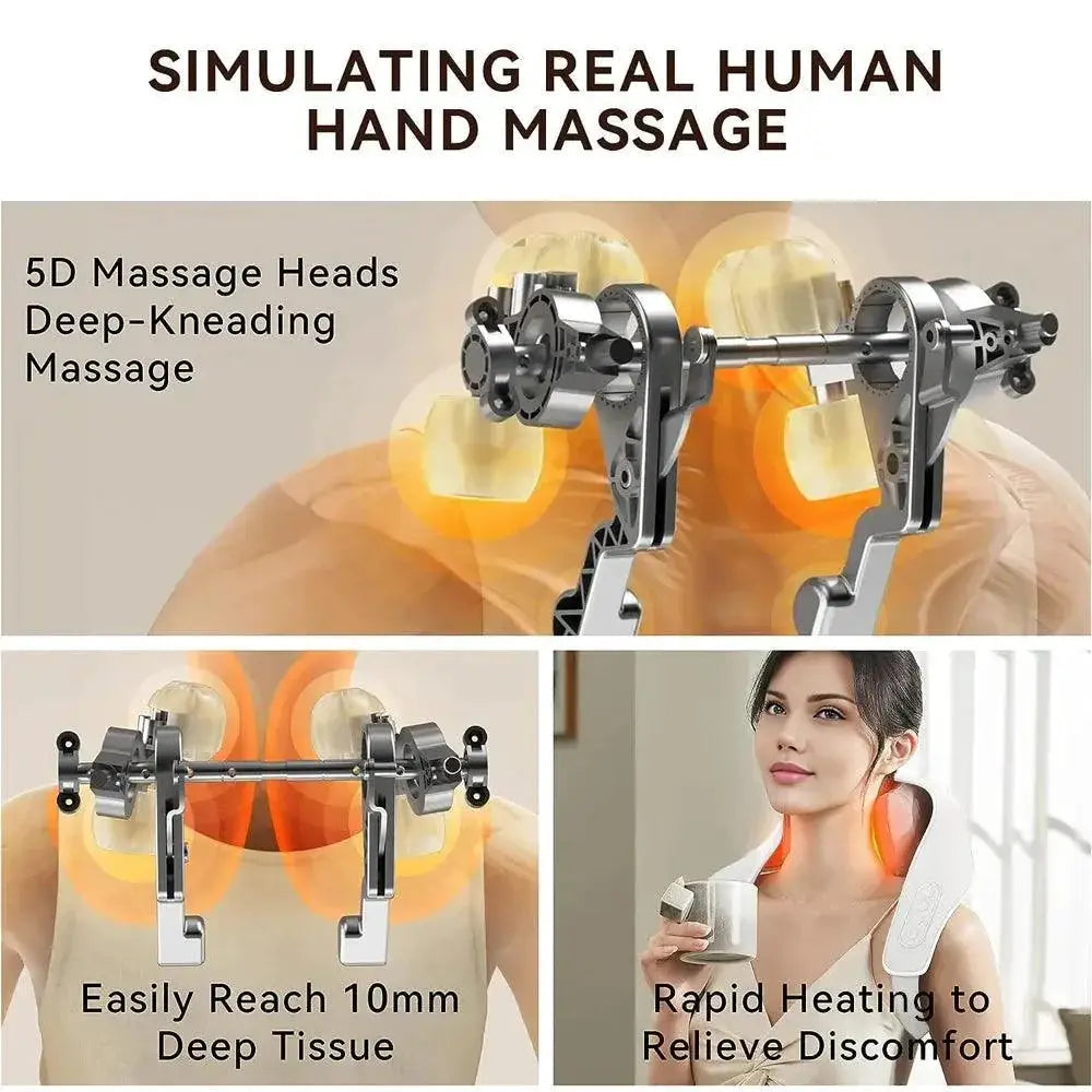 Shiatsu Neck Massager For Pain Relief And Relaxation