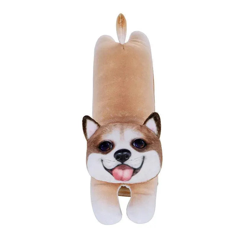 Cozy Animal Print Car Neck Pillow for Travel Comfort