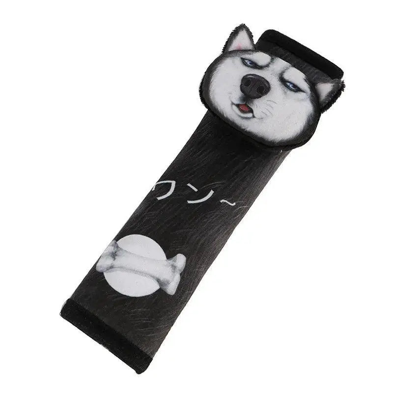 Cozy Animal Print Car Neck Pillow for Travel Comfort