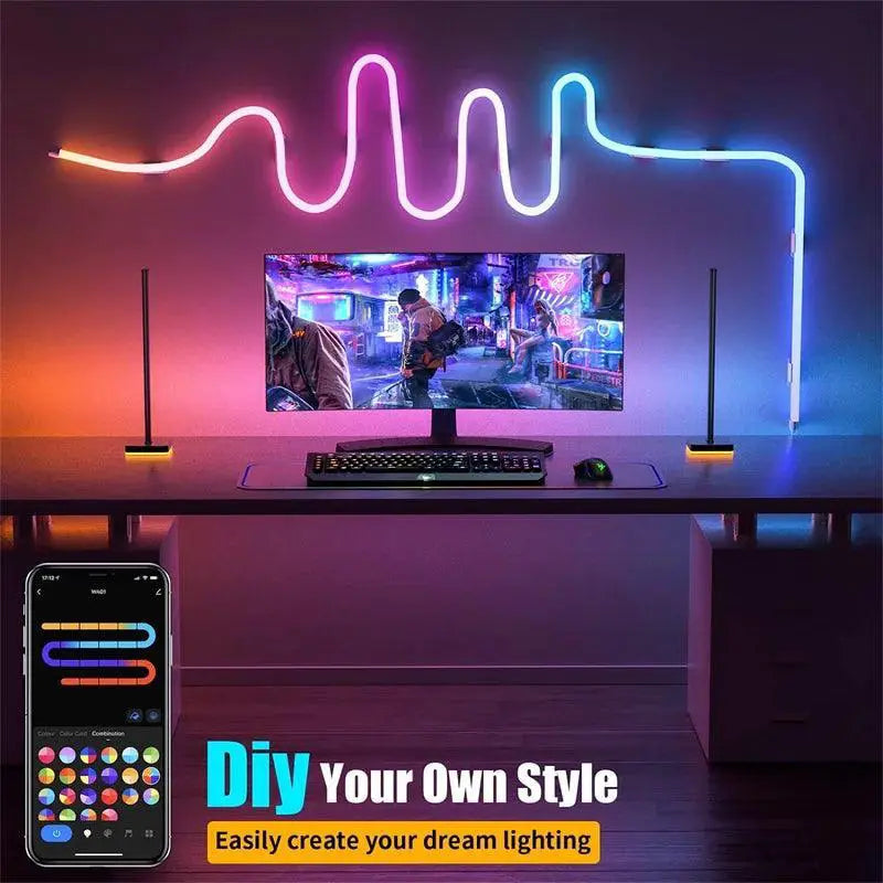 TUYA Neon LED Strip Lights RGBIC Glow With Music Sync
