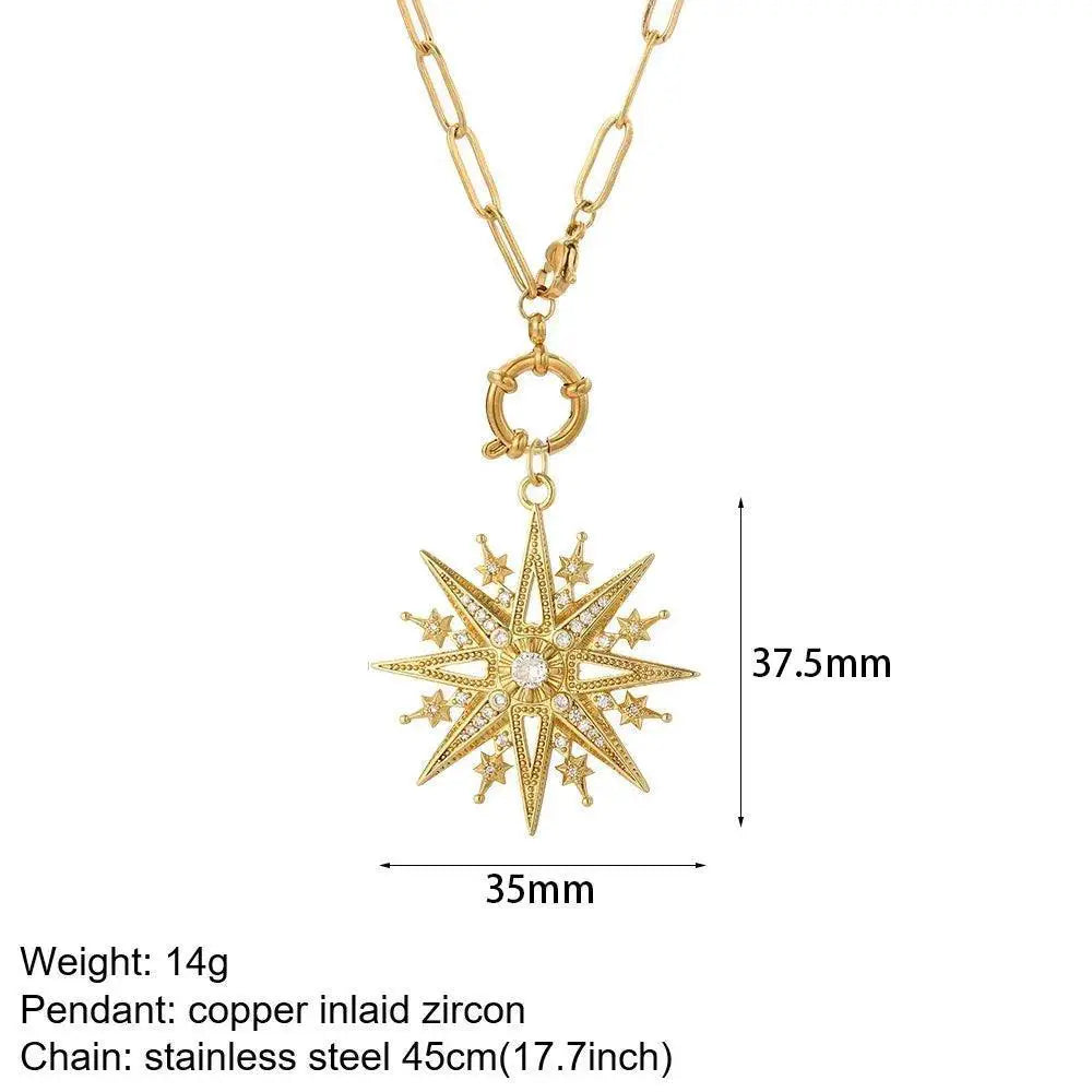 Mystical Gold Evil Eye Necklace Fashionistas Trendy Jewelry