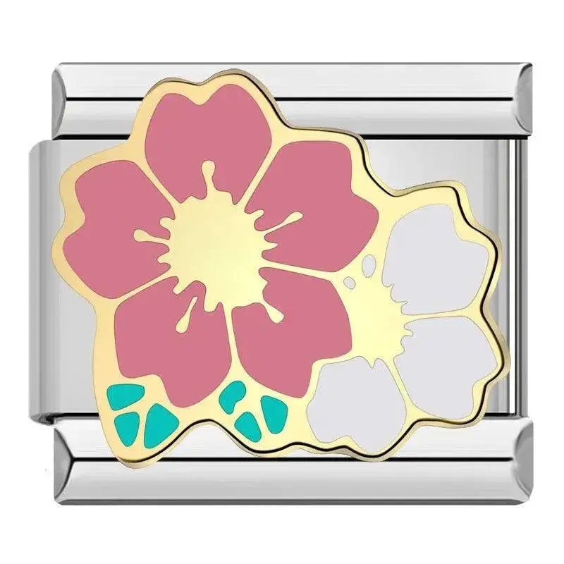 Shiny Flower Charm Bracelet Kit For Creative Style