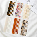 Vibrant Acrylic Hair Comb for Frizz Free Styling Massage