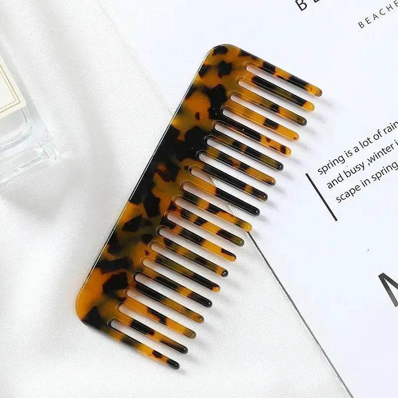 Vibrant Acrylic Hair Comb for Frizz Free Styling Massage