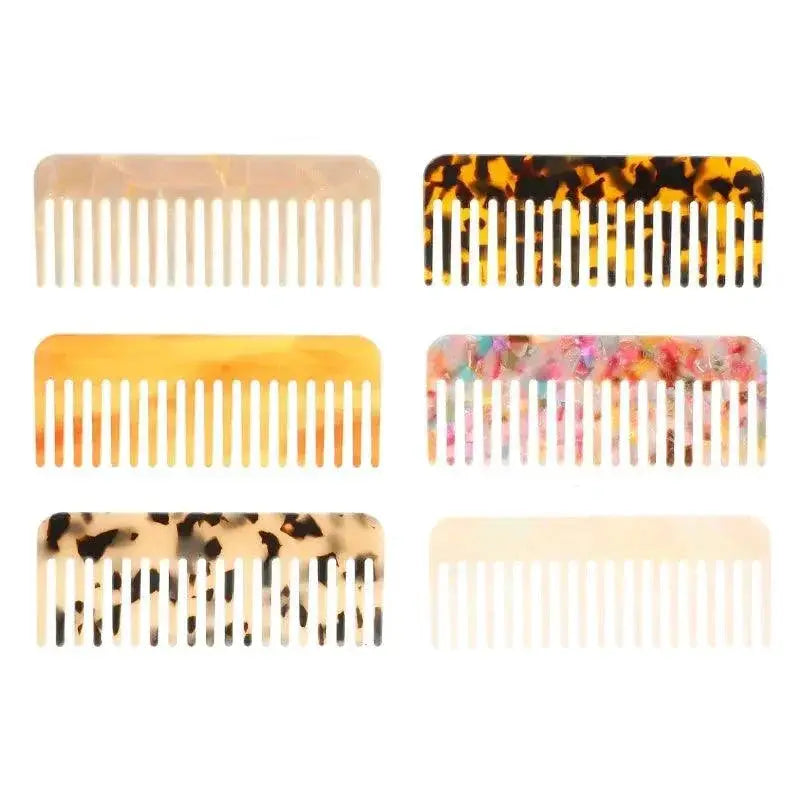 Vibrant Acrylic Hair Comb for Frizz Free Styling Massage