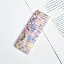 Vibrant Acrylic Hair Comb for Frizz Free Styling Massage
