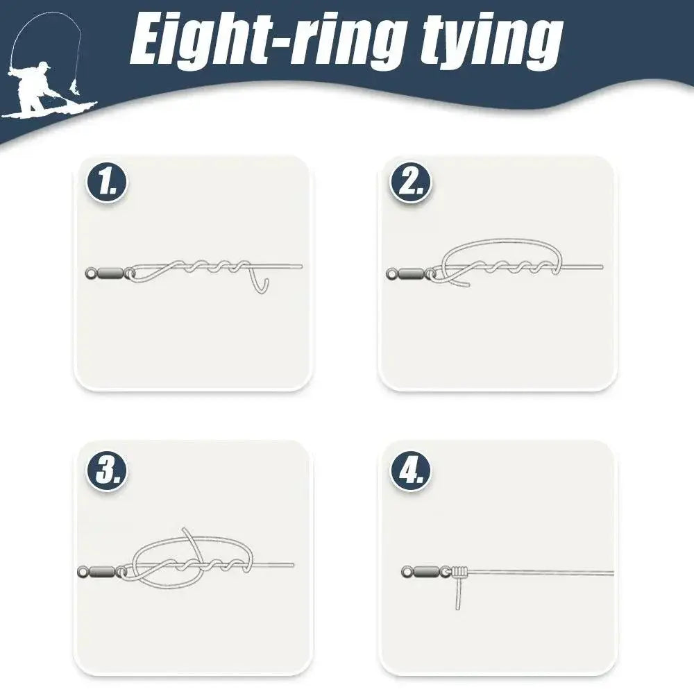 Sea Fishing Snap Hooks Durable Stainless Steel Connector Set