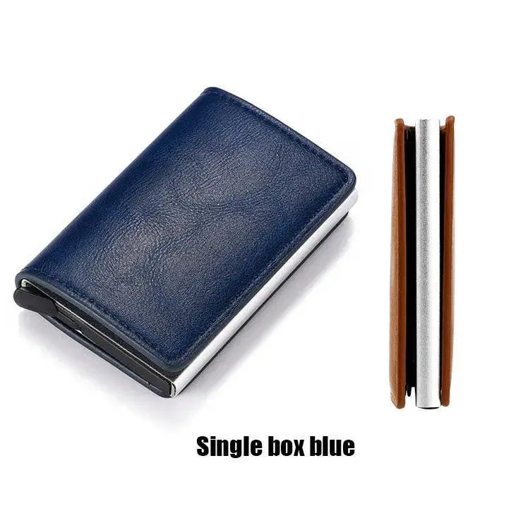 RFID Leather Wallet Card Holder With Secure Features