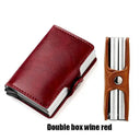 RFID Leather Wallet Card Holder With Secure Features