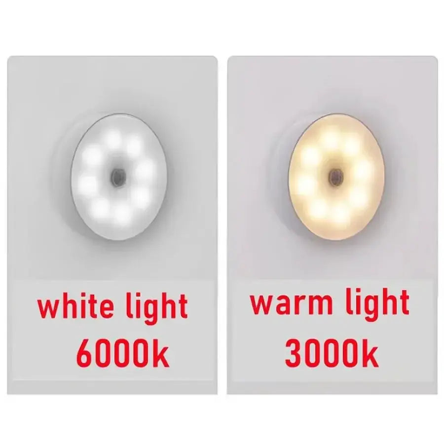 Motion Sensor Night Light USB Rechargeable LED Lamp