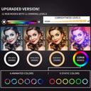 Ultimate RGB Ring Light With Adjustable Tripod Setup