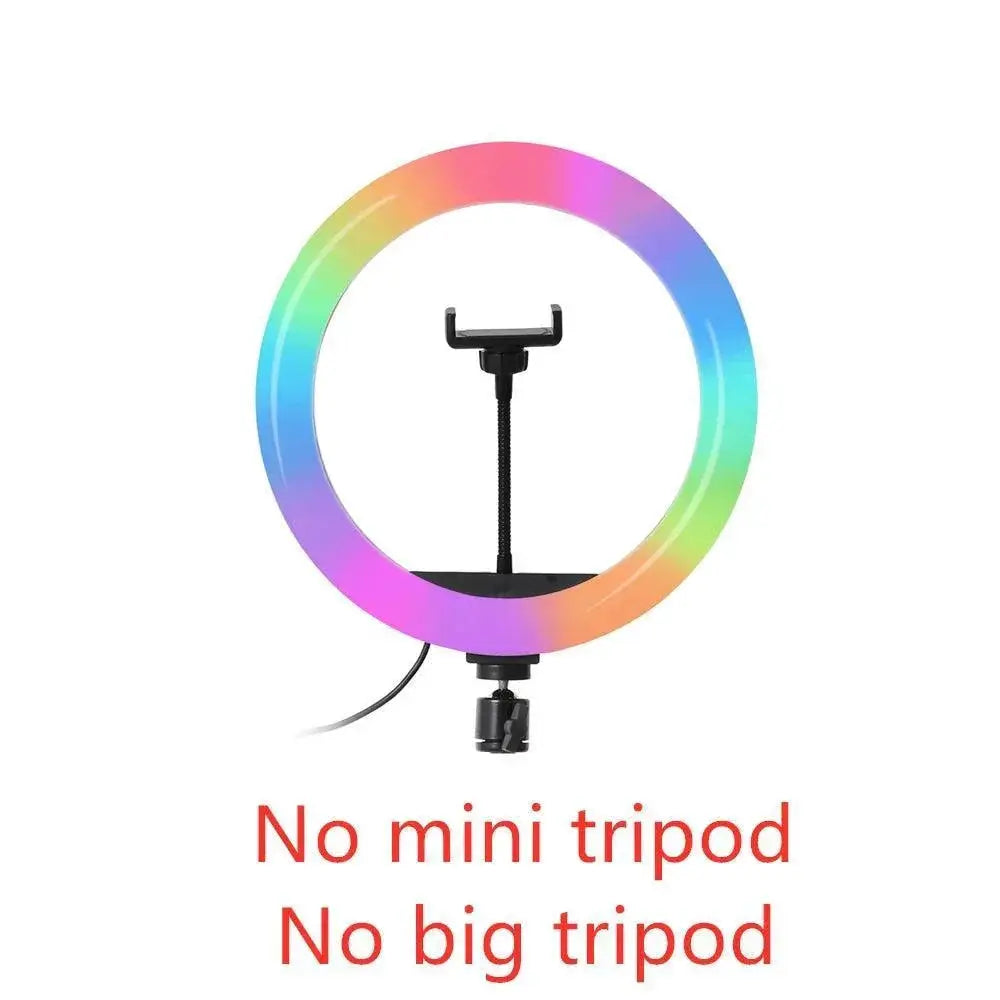 Ultimate RGB Ring Light With Adjustable Tripod Setup