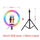 Ultimate RGB Ring Light With Adjustable Tripod Setup