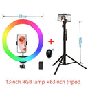 Ultimate RGB Ring Light With Adjustable Tripod Setup