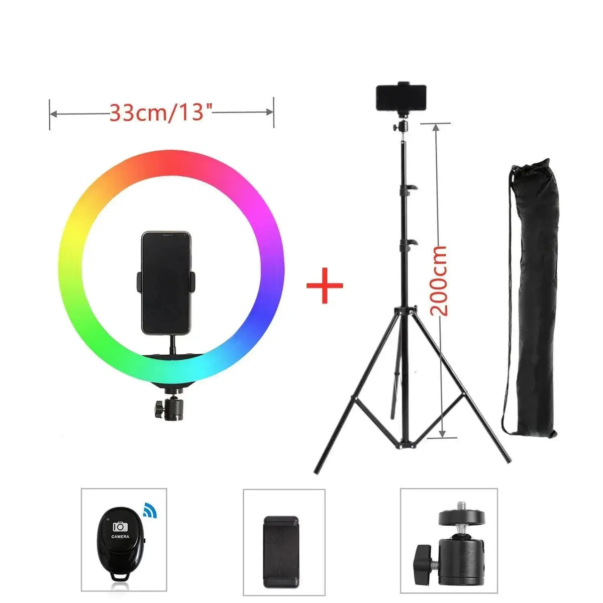 Dimmable RGB Ring Light for Creators — product view 12