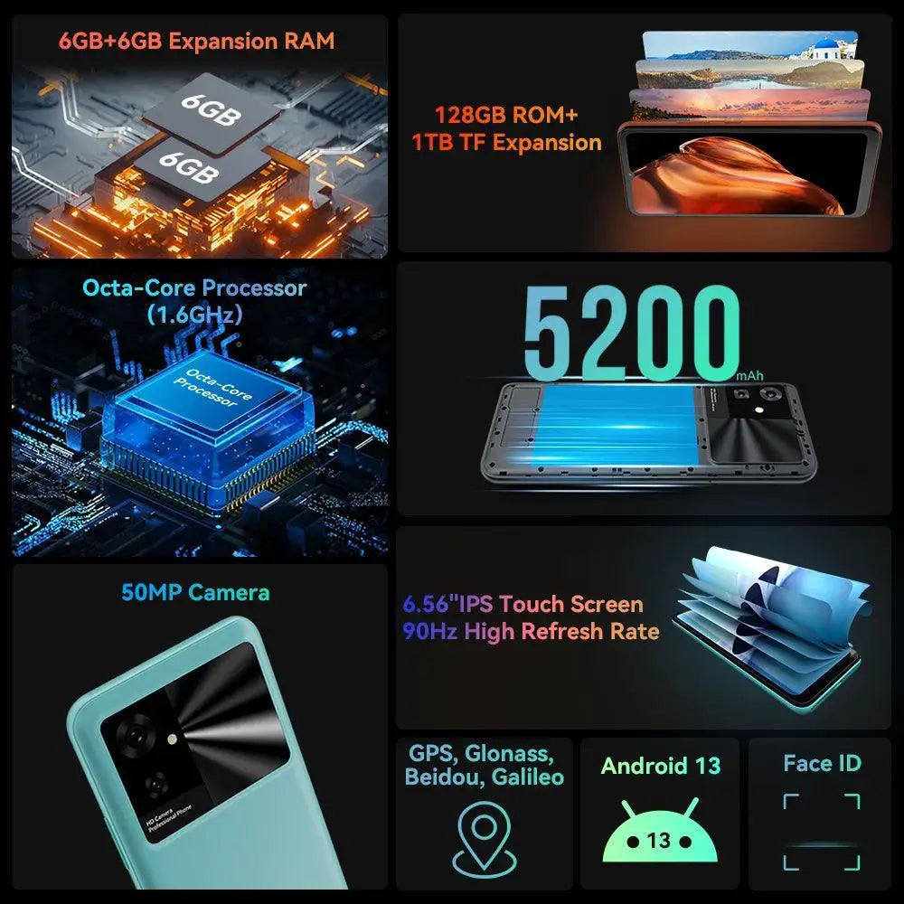 Cubot Note 21 Smartphone 12GB RAM 128GB HD Display