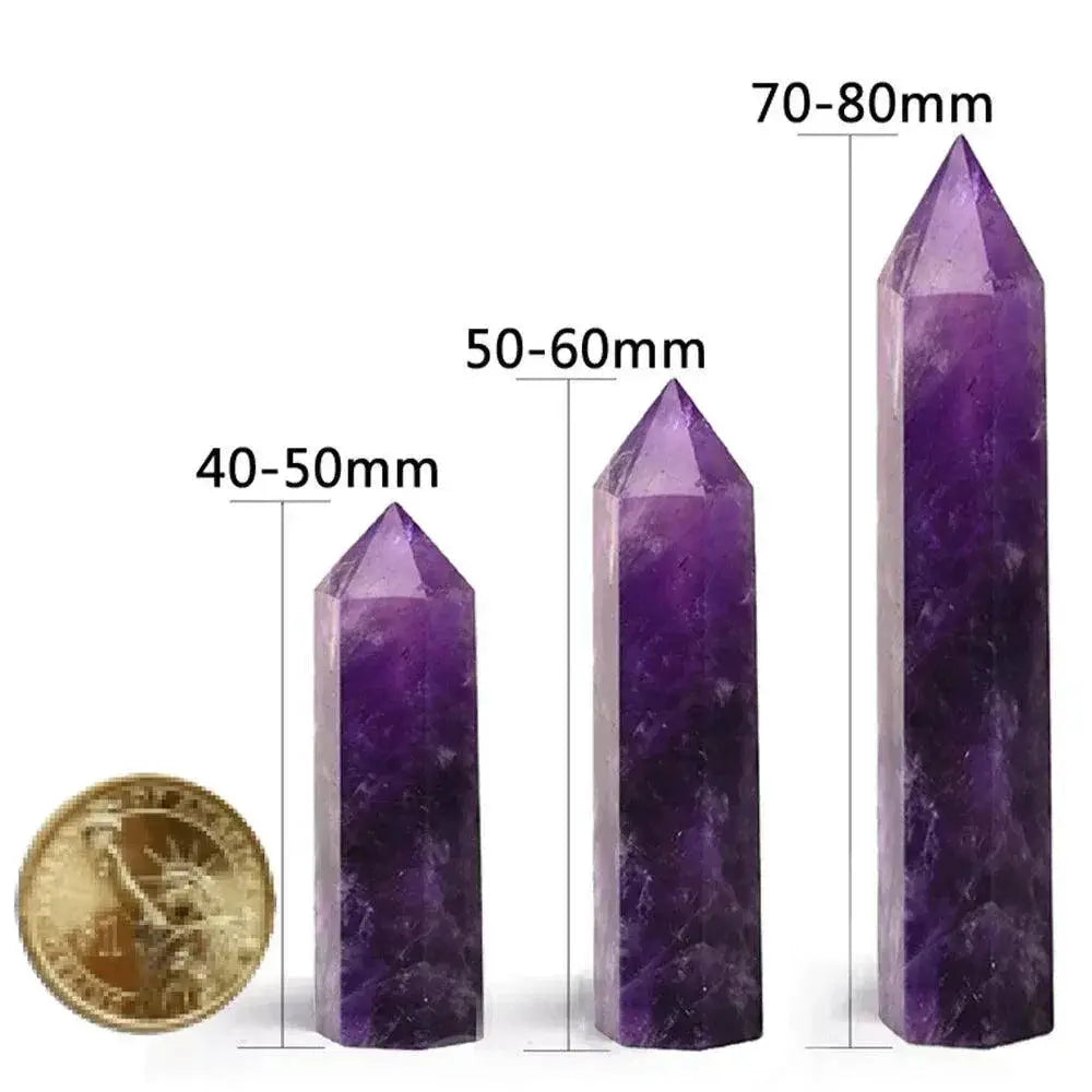 Crystal Healing Obelisk Set For Home Wellness And Balance
