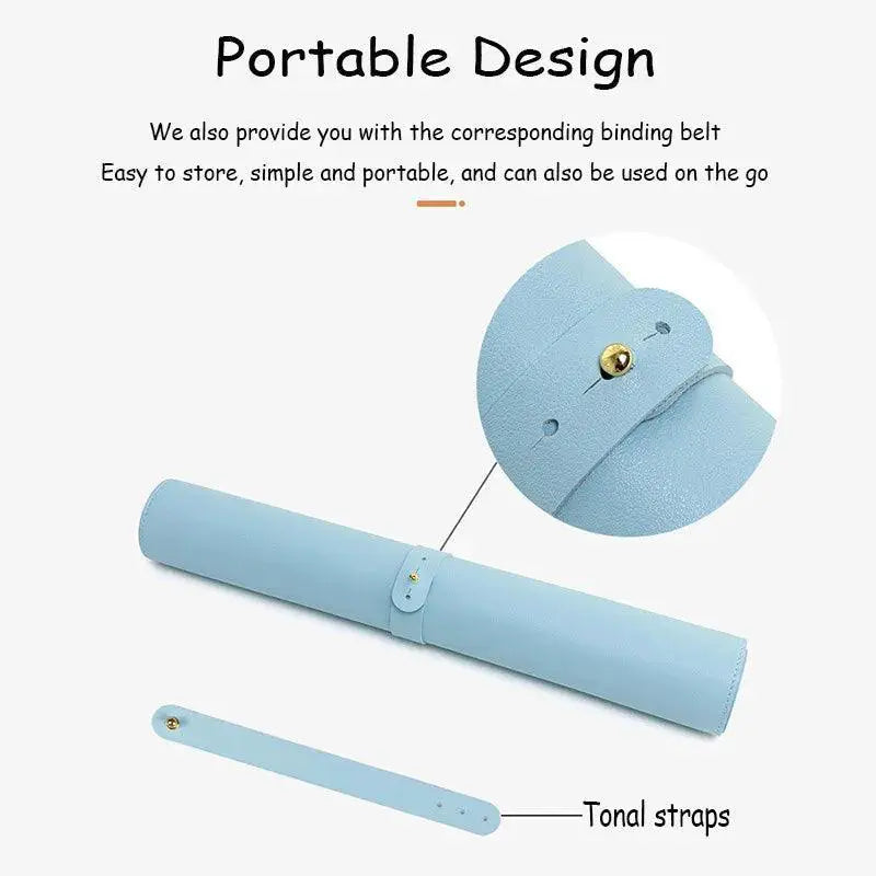 Large White Waterproof Gaming Mouse Pad PU Leather Premium