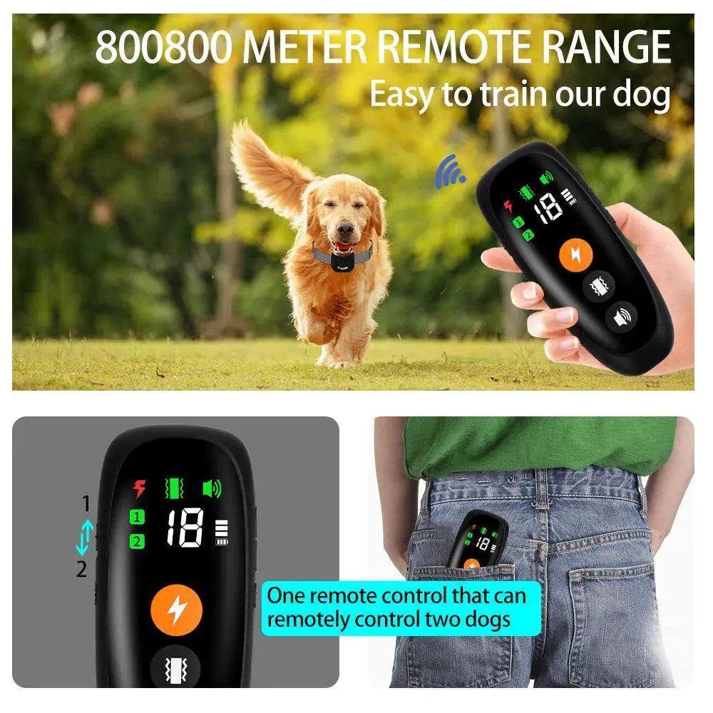 800m Smart Dog Training Collar For Bark Control Solutions
