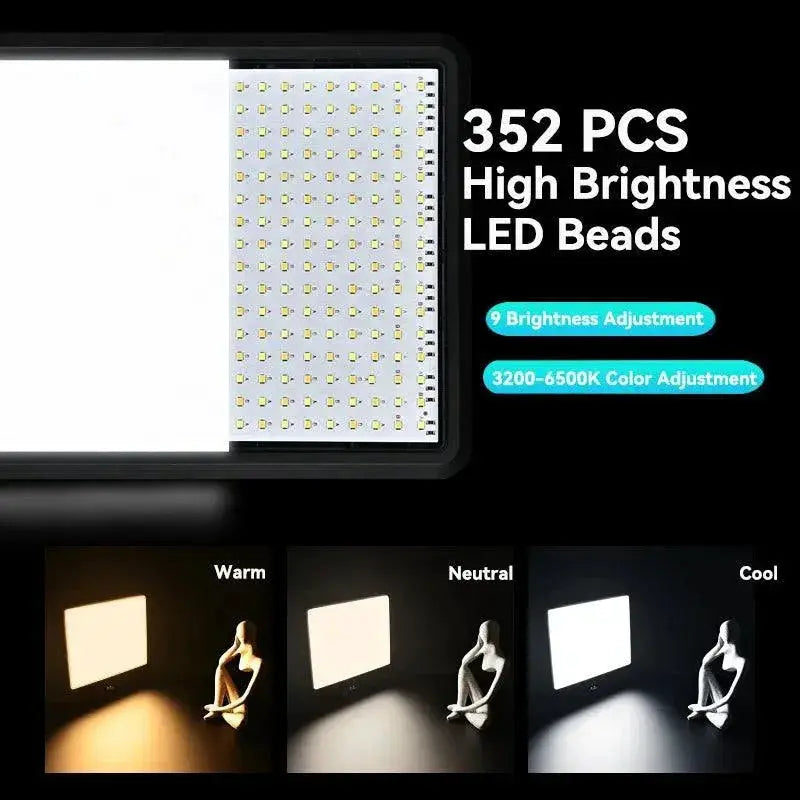 Adjustable LED Video Light for Studio and Filmmaking