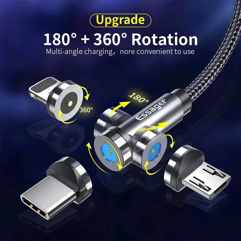 Essager Magnetic Charging Cable 540 Rotation Fast Charge