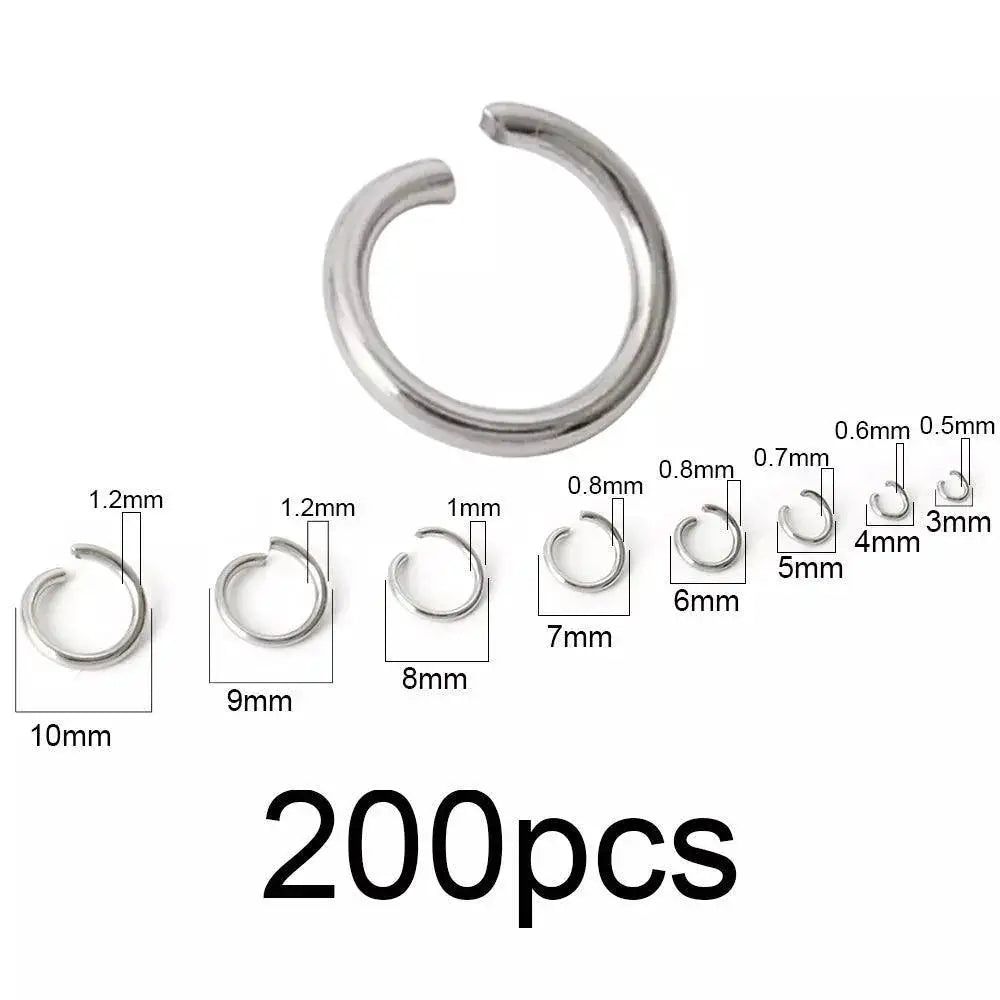 Stainless Steel Split Rings Connectors Bulk Jewelry Supplies