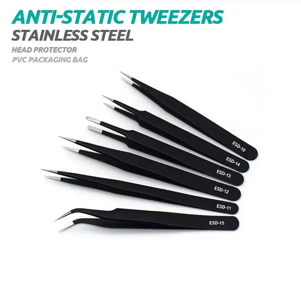 Stainless Steel Precision Tweezers For Nail Art Electronics
