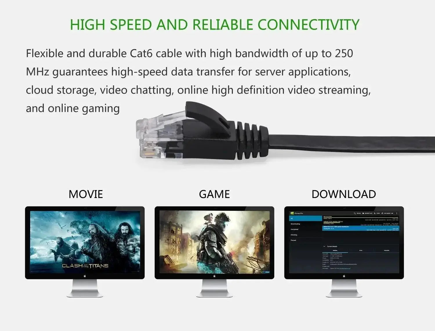 Ethernet Cable Ultra Flexible High Performance Lengths