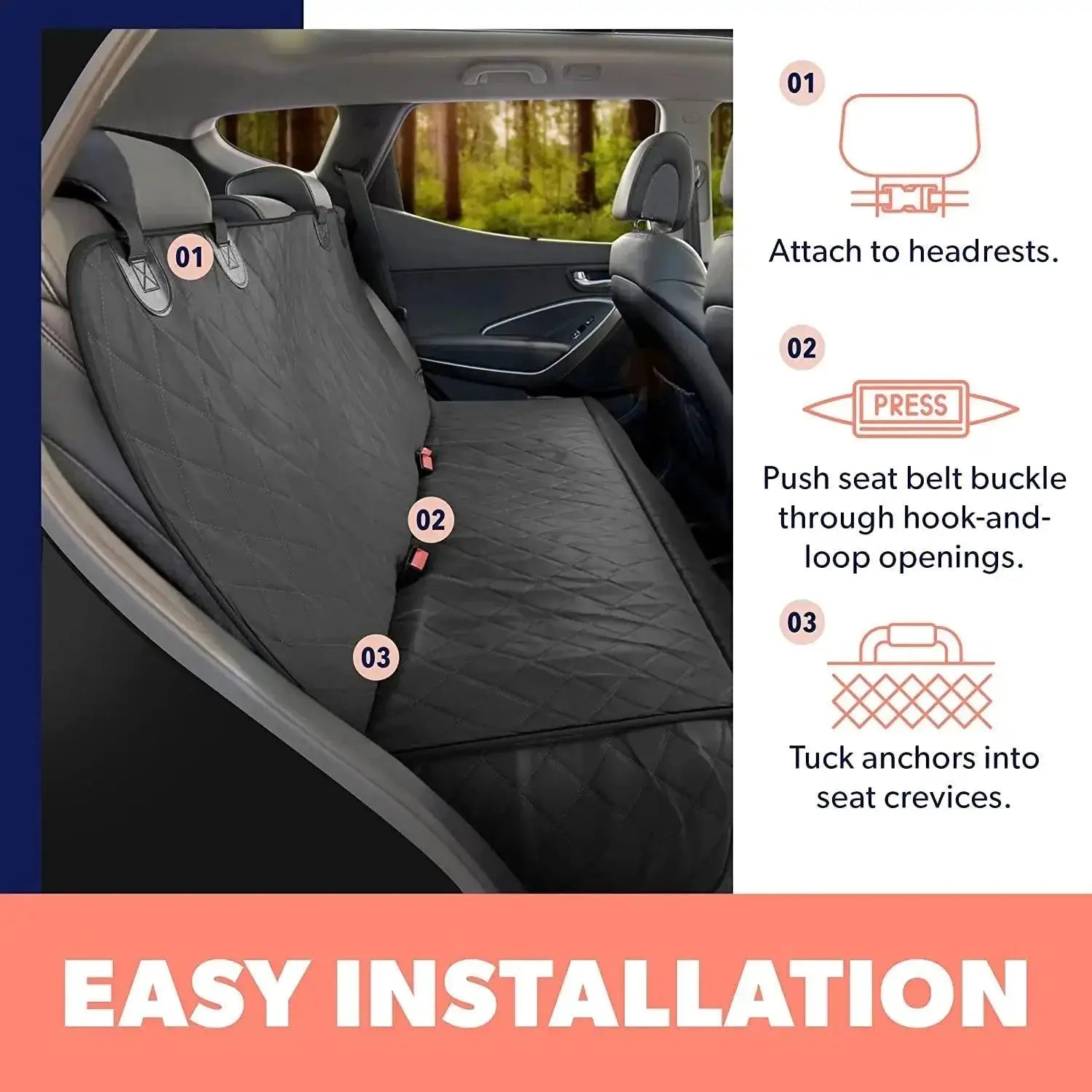 Waterproof Dog Seat Cover For Cars Premium Safety And Comfort