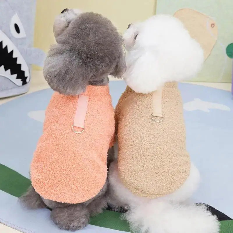 Cozy Plush Dog Sweater For Small Dogs Warm Winter Coat