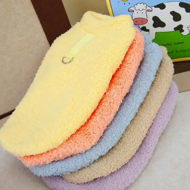 Cozy Plush Dog Sweater For Small Dogs Warm Winter Coat