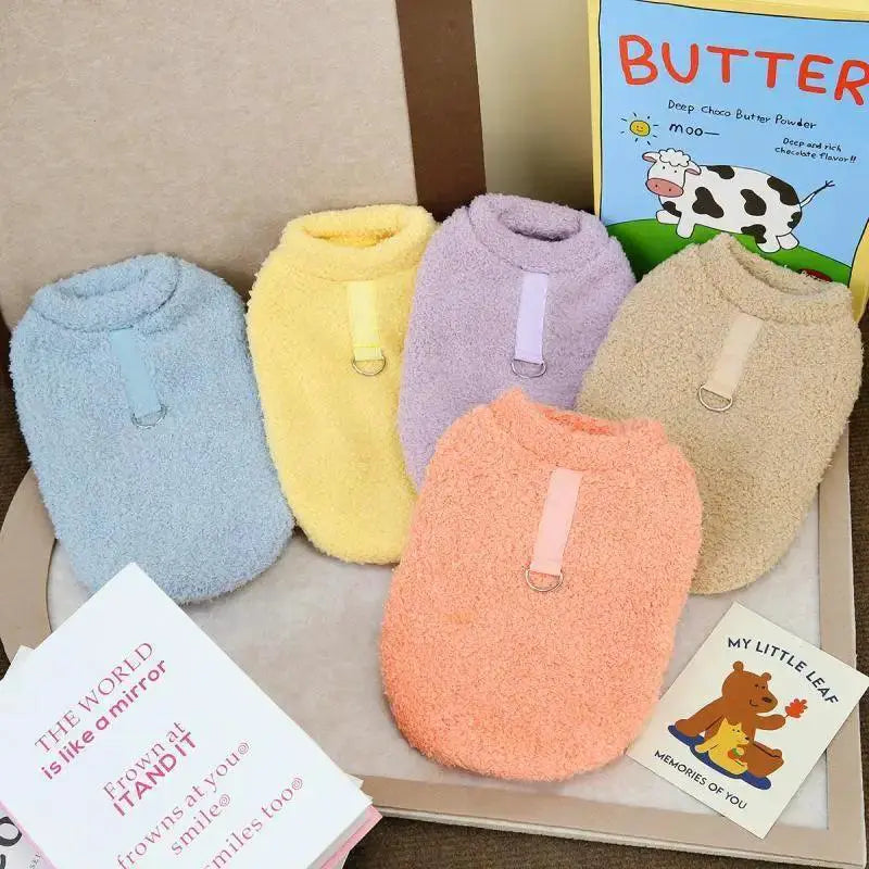 Cozy Plush Dog Sweater For Small Dogs Warm Winter Coat