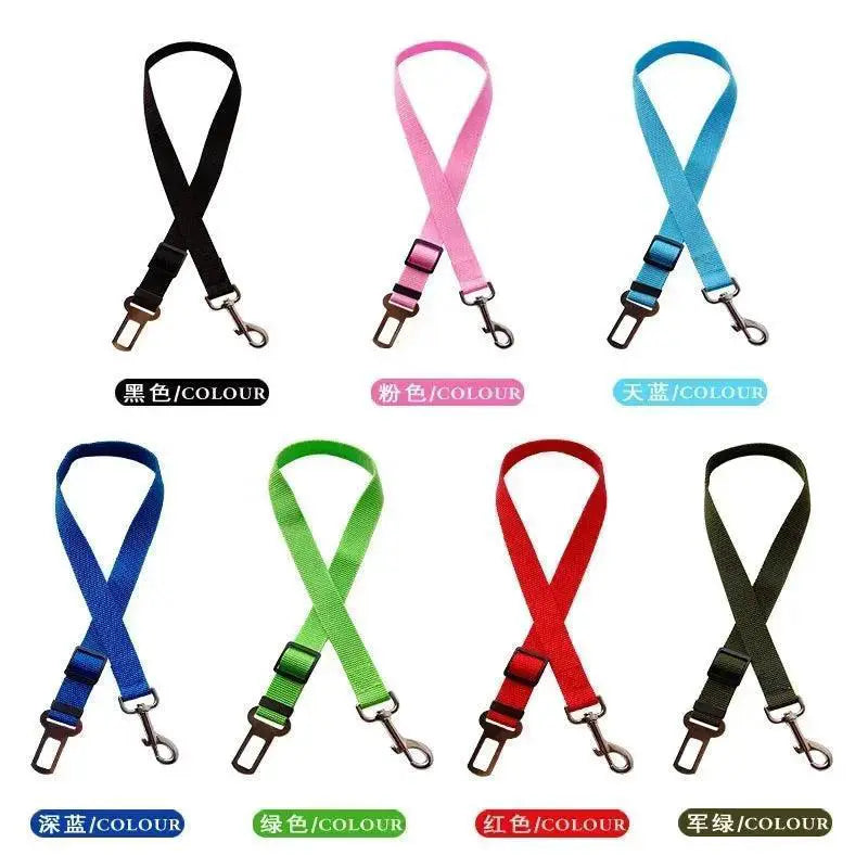 Pet Car Safety Belt Adjustable Harness For Pets Travel