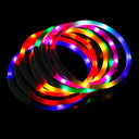 LED Pet Safety Collar For Dogs Night Visibility Glow