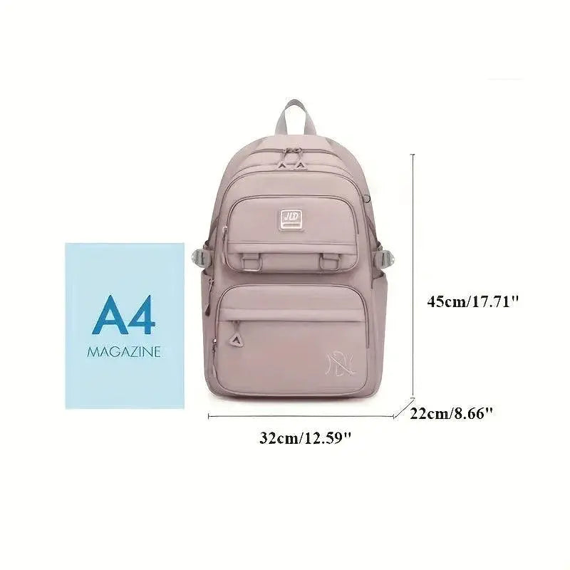 Waterproof Nylon Backpack for Students and Travelers