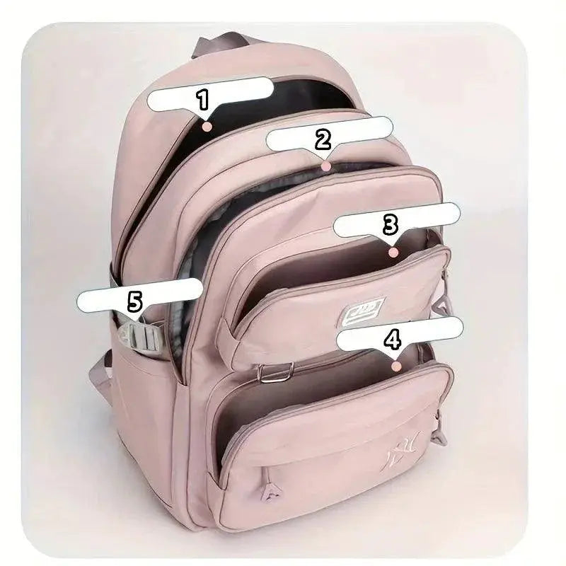 Waterproof Nylon Backpack for Students and Travelers