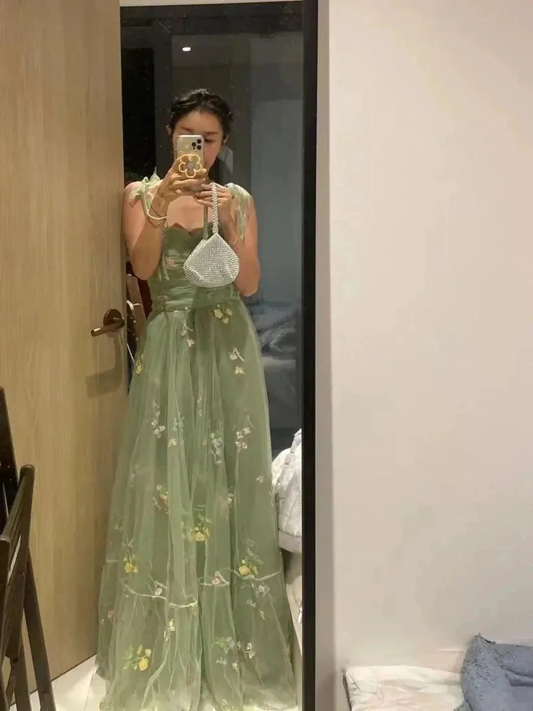 Mint Green Tulle Dress Sophisticated Charm And Comfort